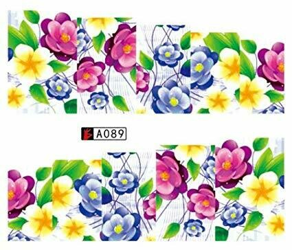 Flower Nail Decal A089