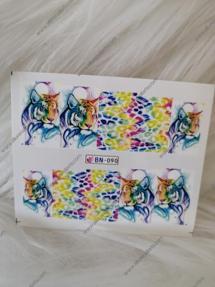 Tiger Wild Animal Nail Decal BN090