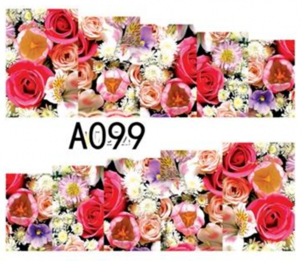 Flower Nail Decal A099
