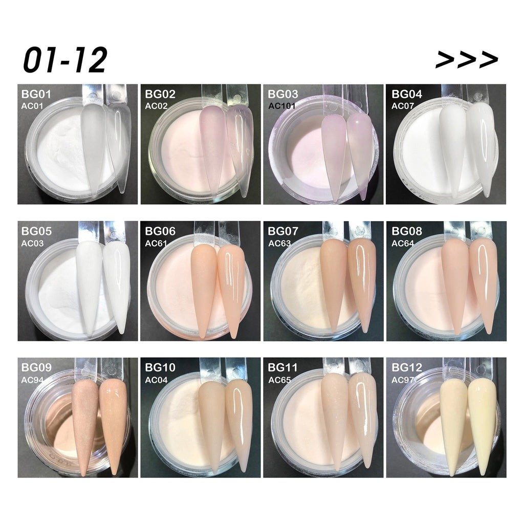 Bling Acrylic Powder 80 x 28g jars Random colors