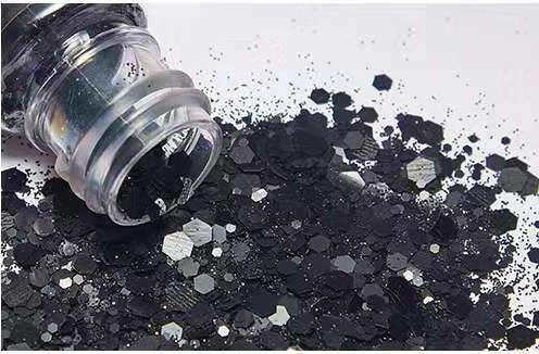 Black Matt Glitter