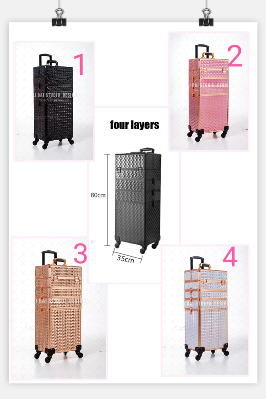 Cosmetic Trolley Case with wheels