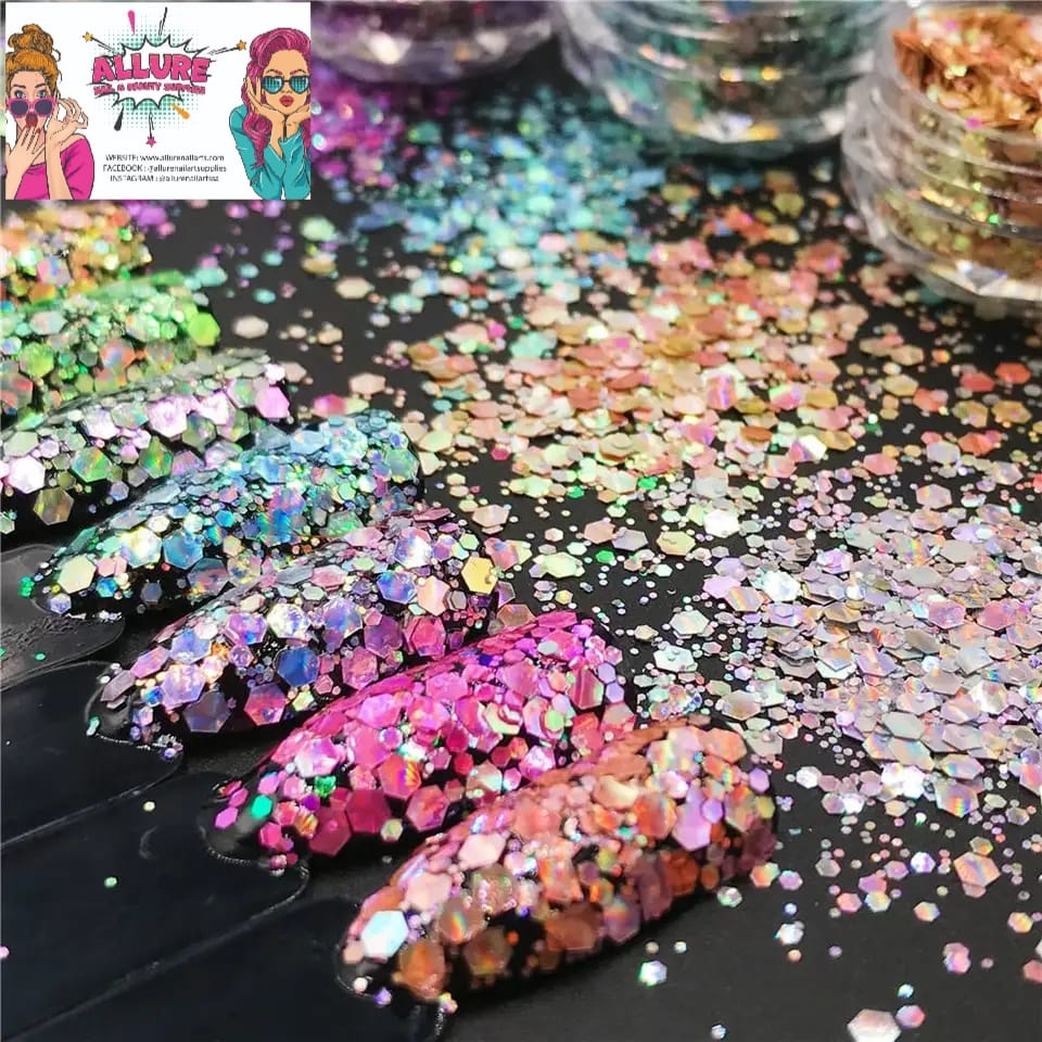 Cat eye Chunky Glitter