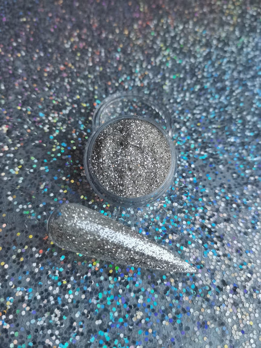 Mirror Silver Glitter