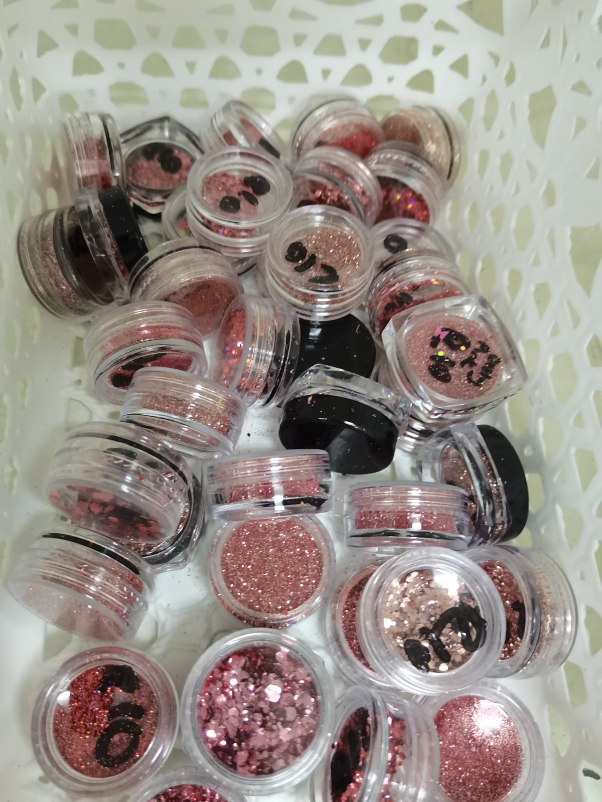 Shades of Pink Nail Glitter