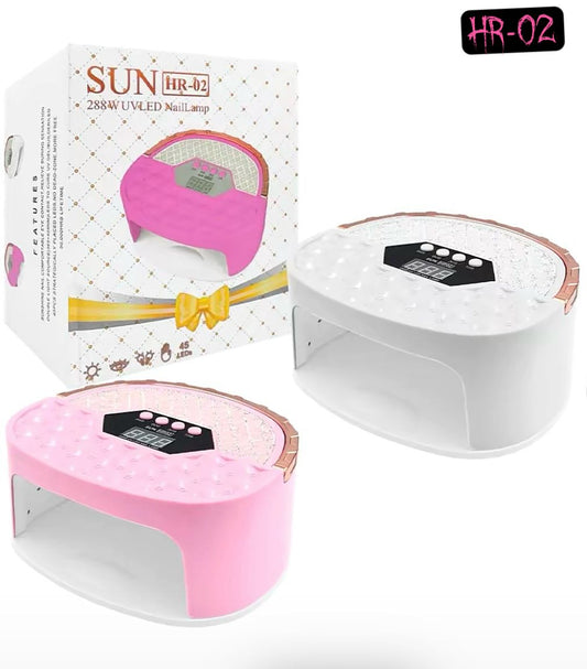 Nail lamp 288 watt with a flash cure lamp attachment
