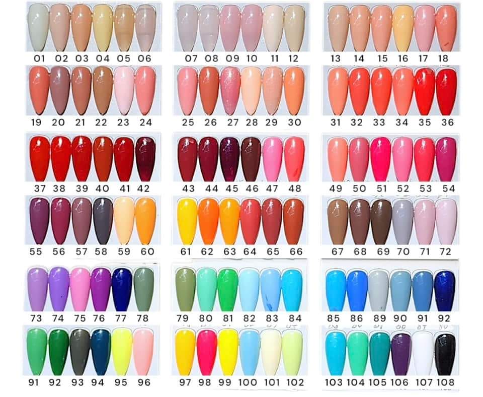 108pcs Cherry Gel Polish Set