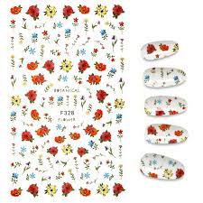 Flower Nail Sticker F328