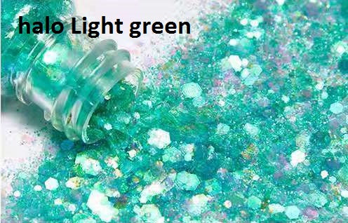 Light Green Holographic Chunky Glitter