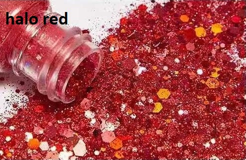Red Holographic Chunky Glitter