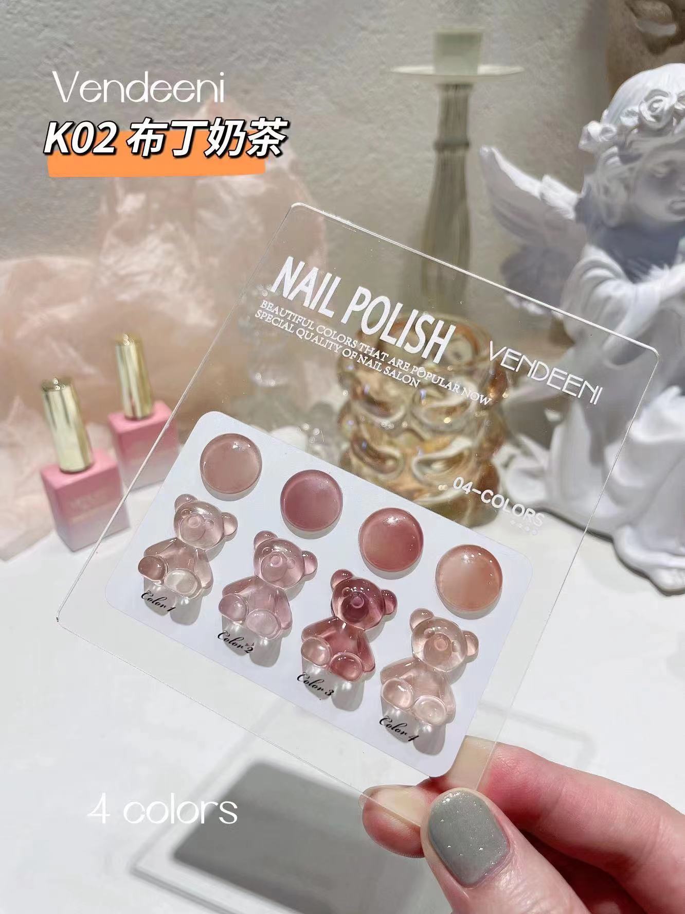 K02 Vendeeni 4 colours Set + Free Colour Chart