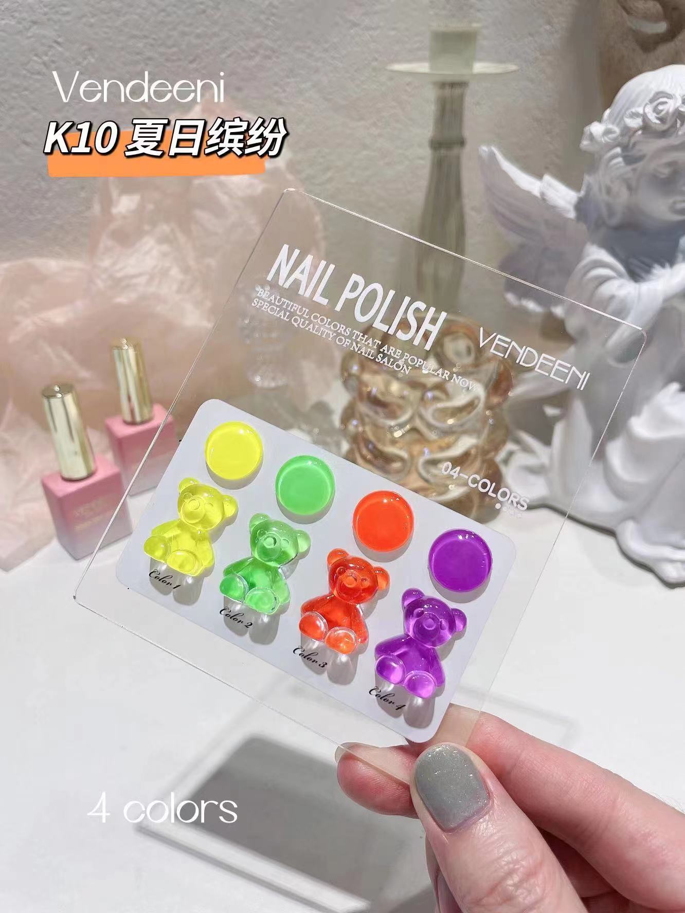 K10 Vendeeni 4 colours Set + Free Colour Chart