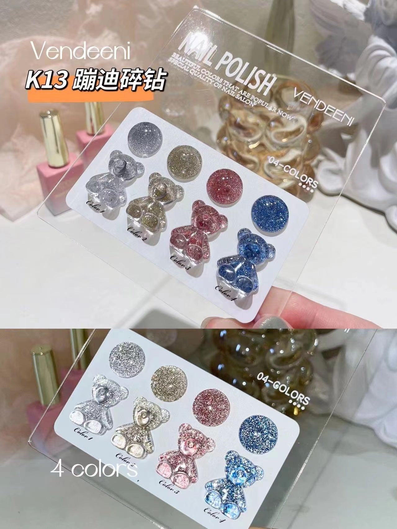 K13 Vendeeni 4 colours Set + Free Colour Chart