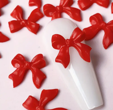 Bow Resin Nail Art Decoration 10pcs