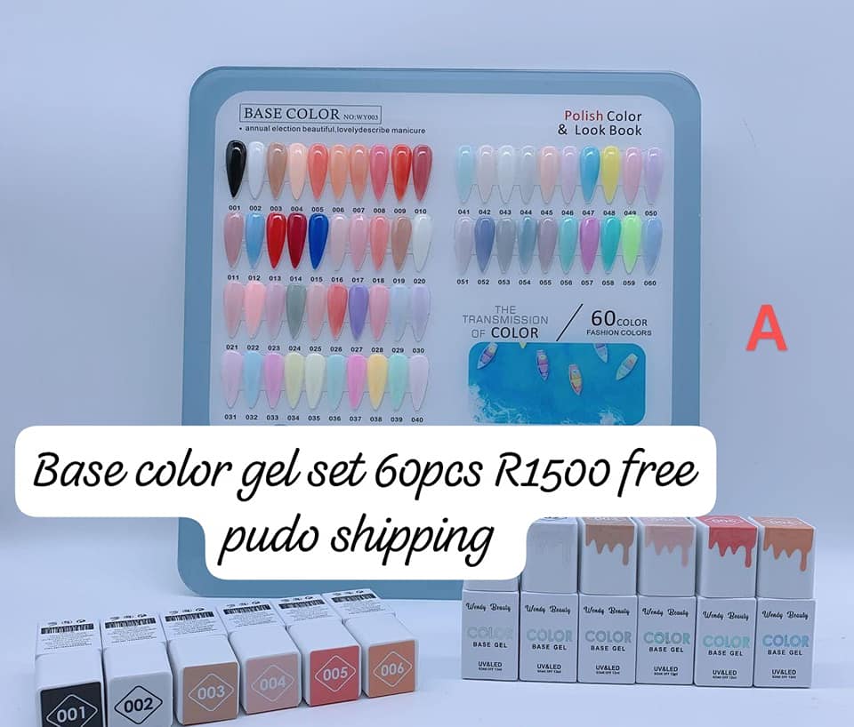 Wendy Color Base Gels 60pcs set