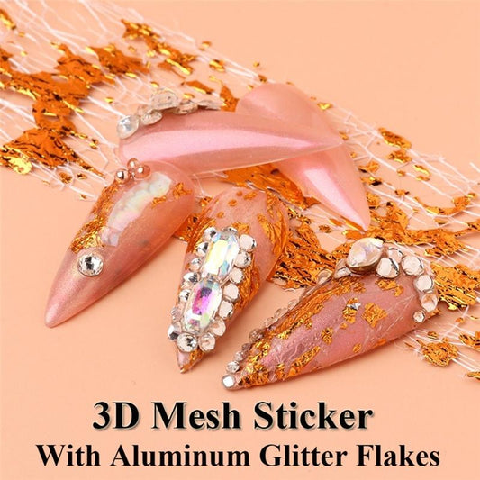 Gold Net Gold Foil Nail Mesh Net Foil Nail Art