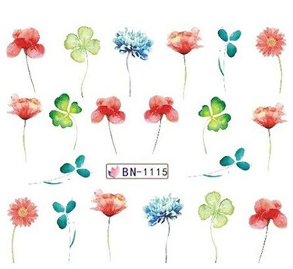Flower Nail Decal