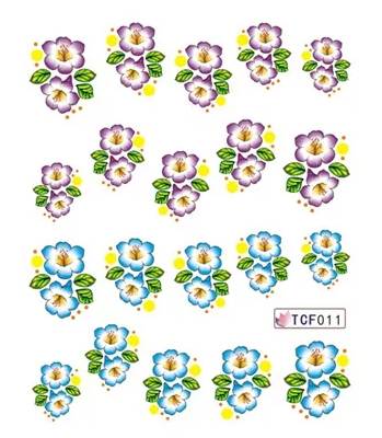 Flower Nail Decal