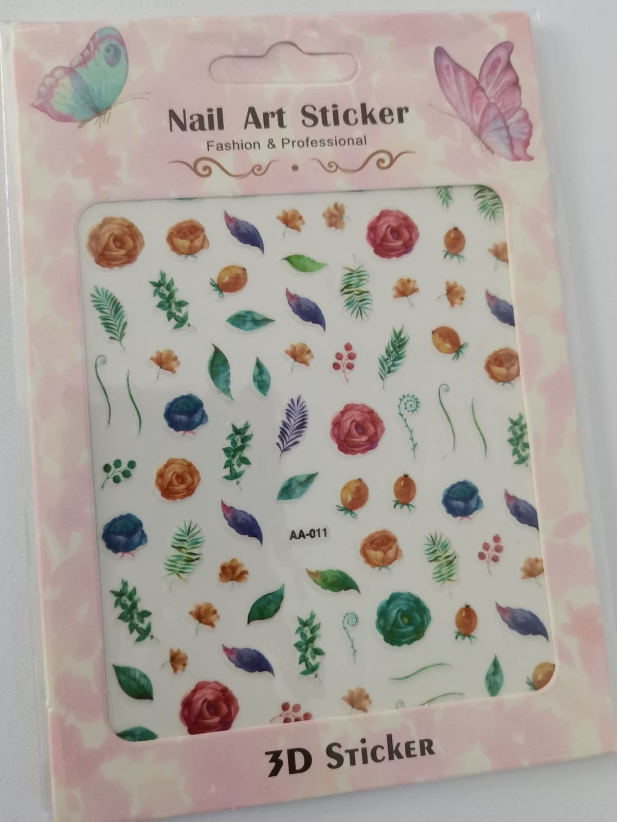 Flower Leaves Nail Art Sticker
