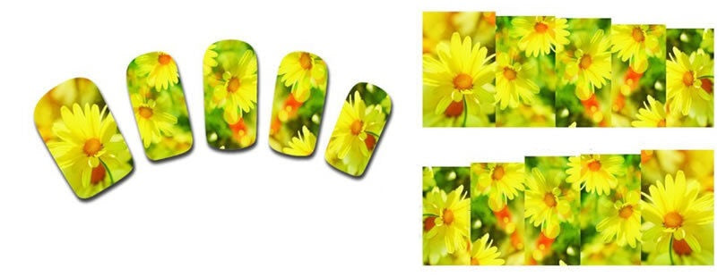 Flower Nail Decal