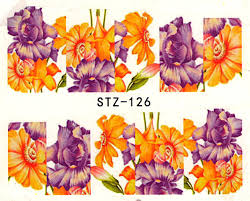 Flower Nail Decal