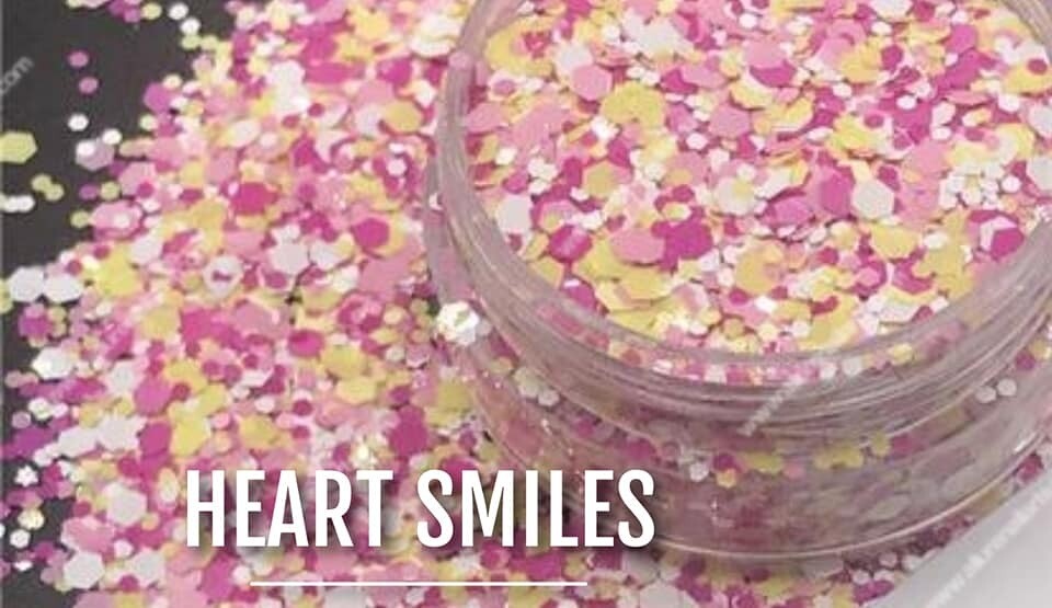 Heart Smiles Matt Glitter