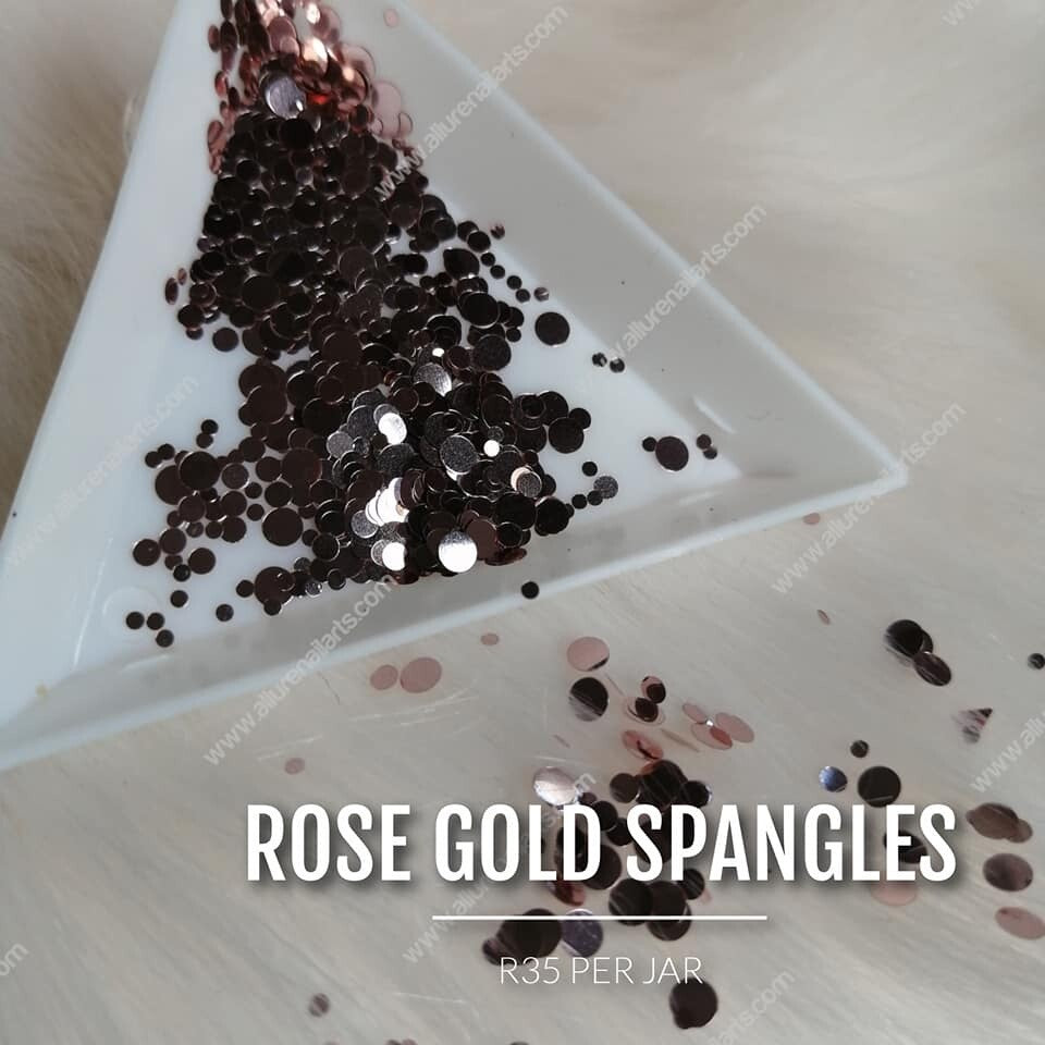 Rose Gold Sequin Jars