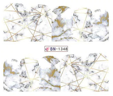 Marble Nail Art Decal BN1348