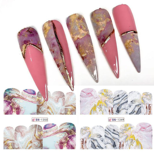 Marble Nail Art Decal BN1350