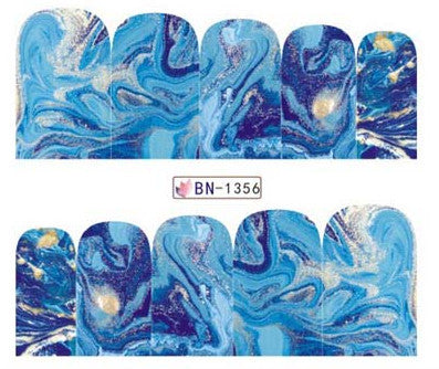 Marble Nail Art Decal BN1356