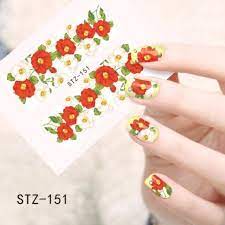 Flower Nail Decal
