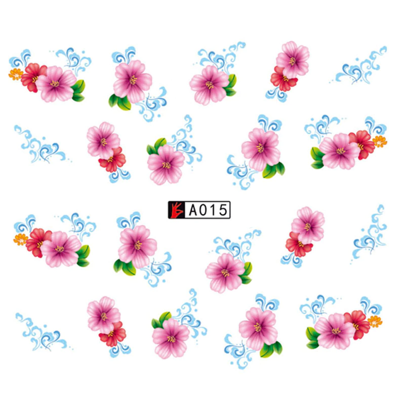 Flower Nail Decal