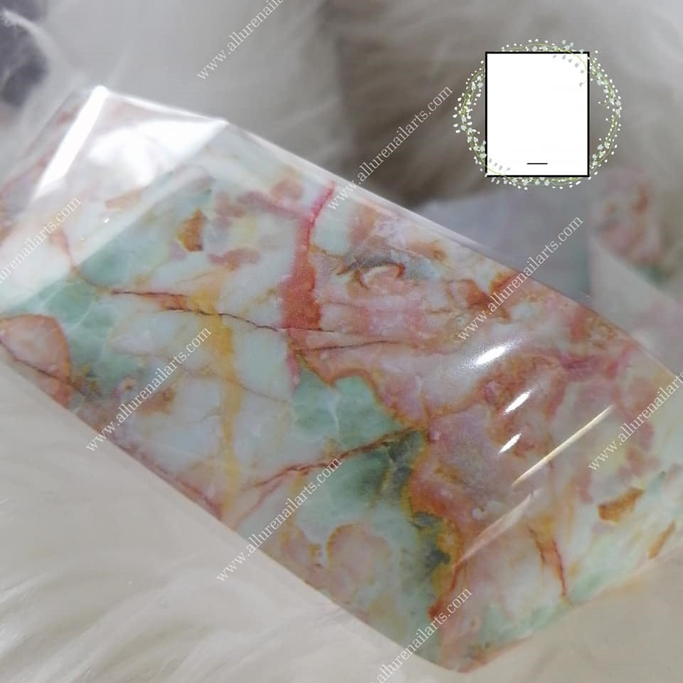 Marble Foil Nail Transfer