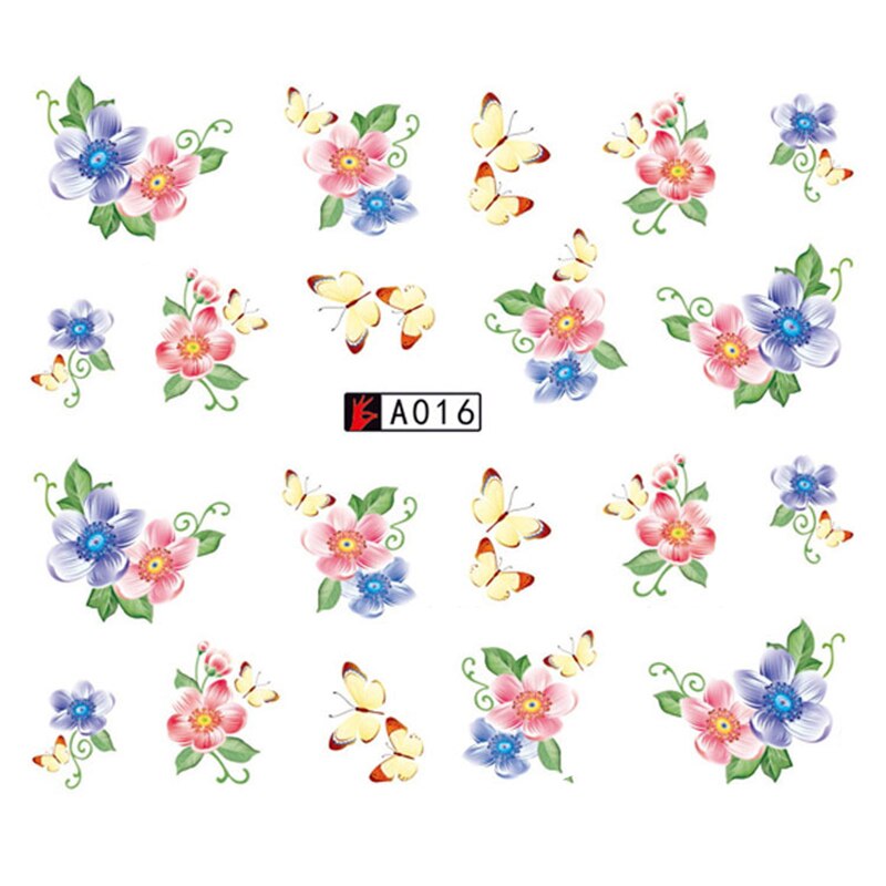 Flower Nail Decal