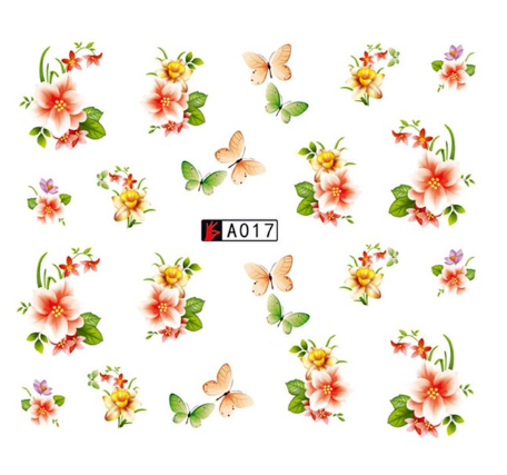 Flower Nail Decal