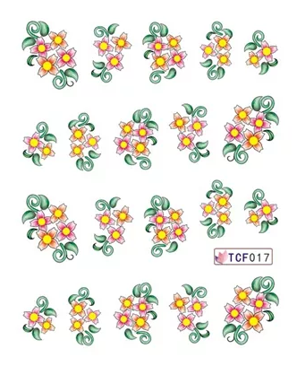 Flower Nail Decal