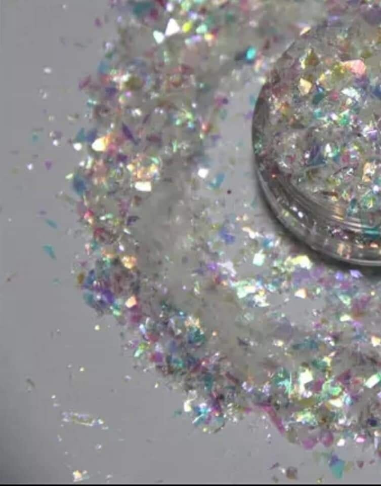 Iridescent Rainbow Mylar Art