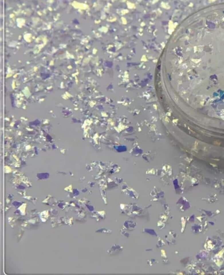 Iridescent Gold Mylar Art