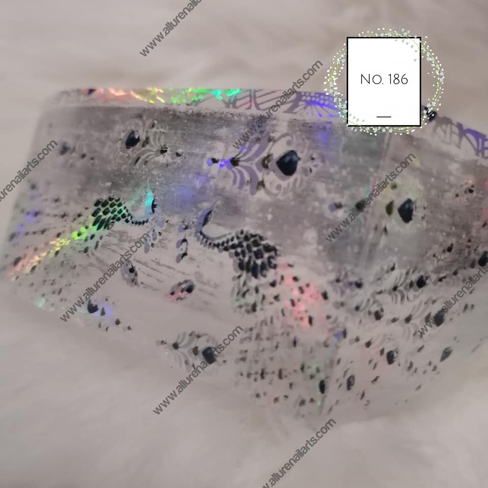 Holographic Foil Nail Transfer