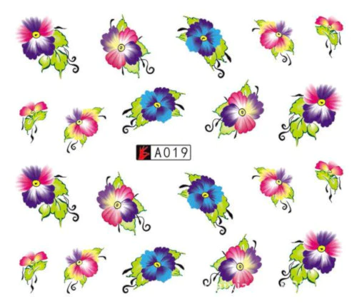 Flower Nail Decal