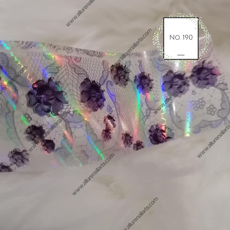 Holographic Foil Nail Transfer