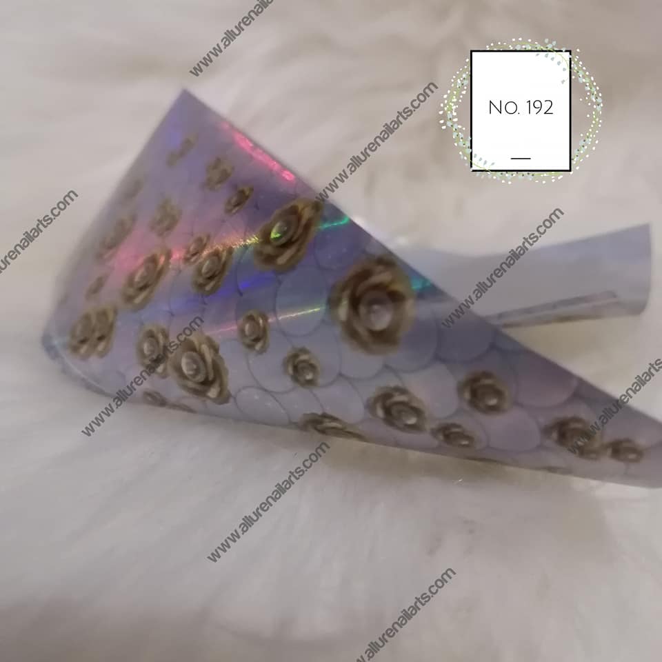 Holographic Foil Nail Transfer
