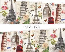 Paris Eiffel Tower Nail Decal