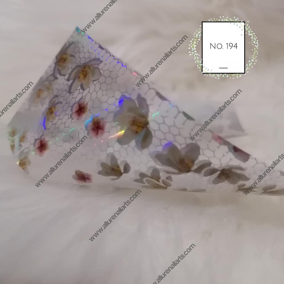 Holographic Foil Nail Transfer