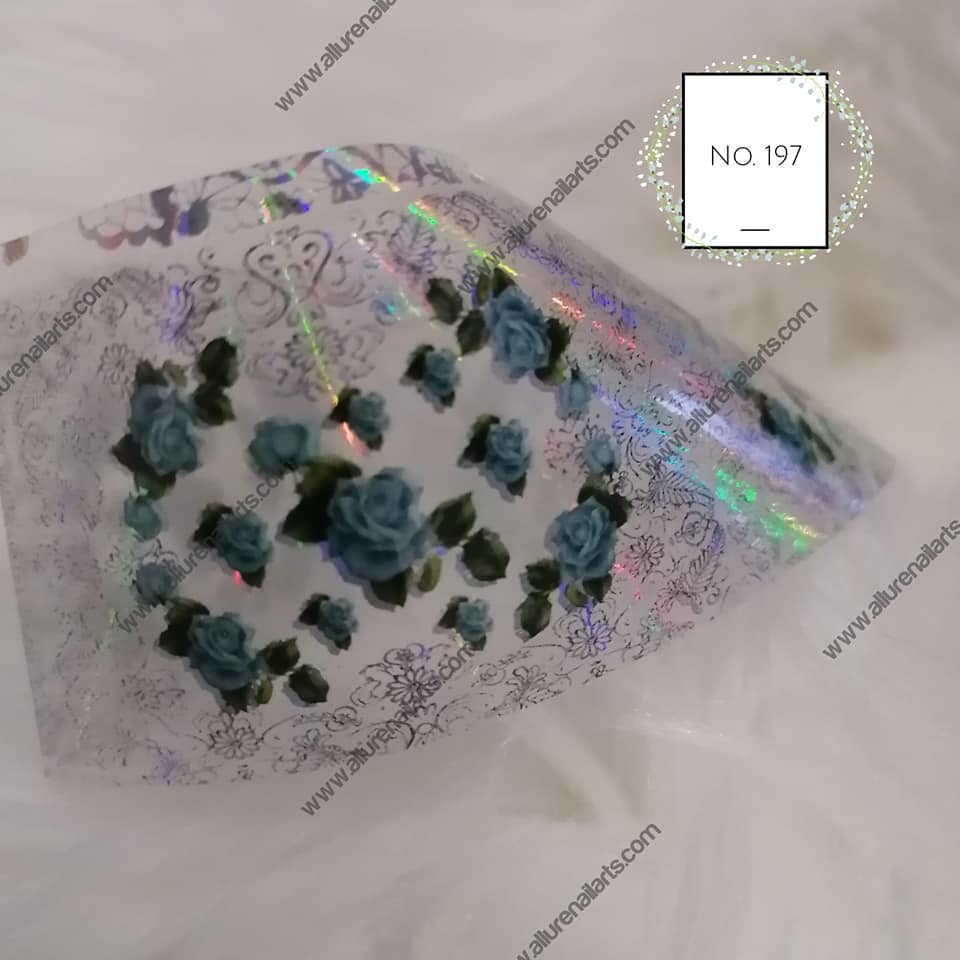 Holographic Foil Nail Transfer