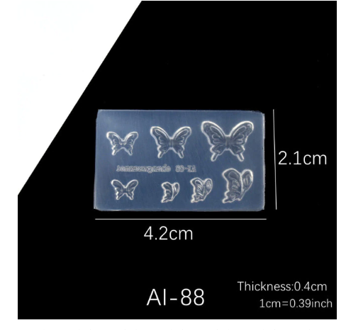 UV Gel Acrylic Mixed Shapes Template Nail Art Mold DIY Manicure 3D Silicone