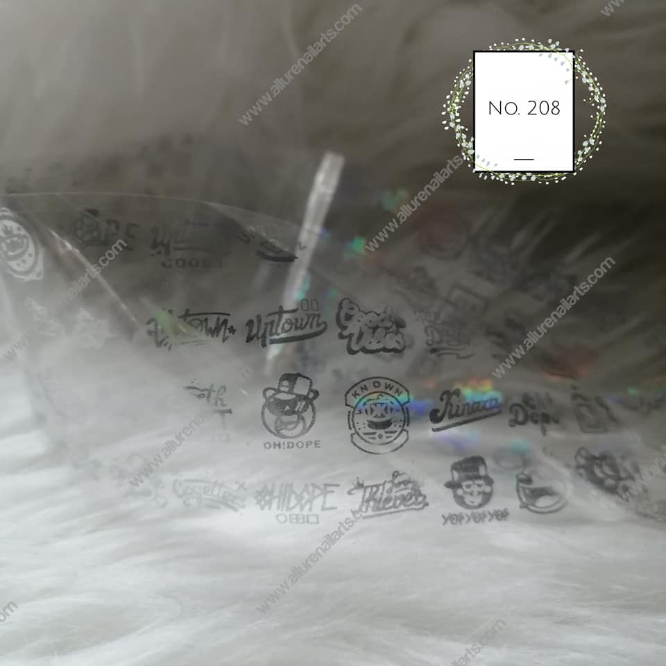 Holographic Foil Nail Transfer