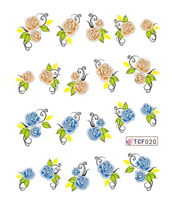 Flower Nail Decal