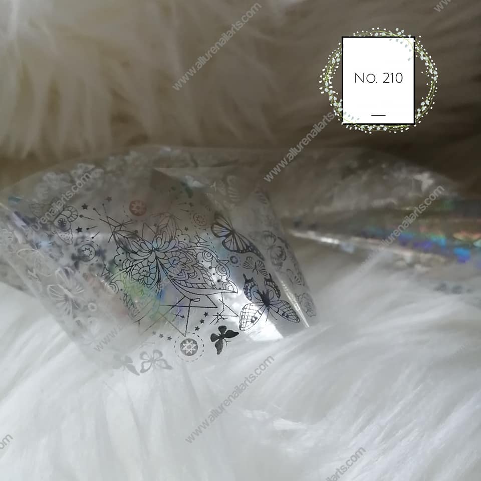 Holographic Foil Nail Transfer