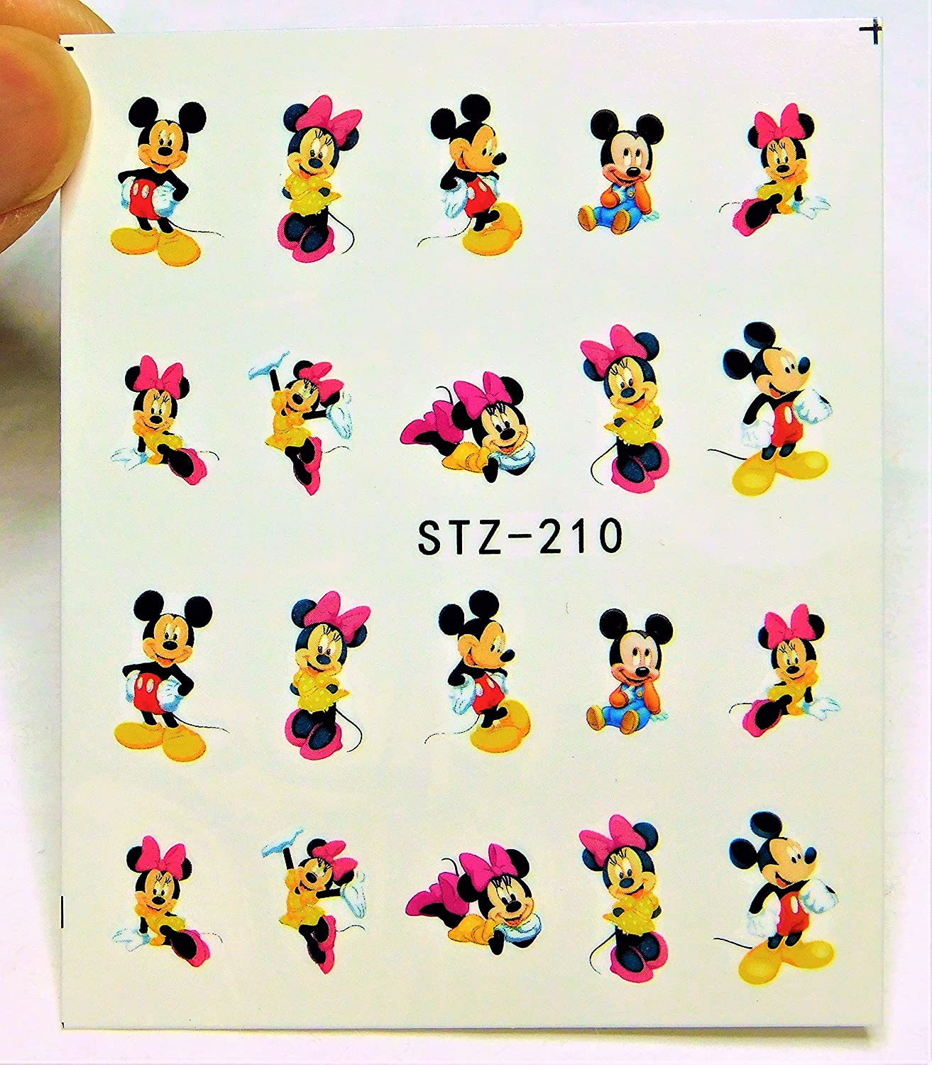 Mickey Mouse Minnie Mouse Nail Decal